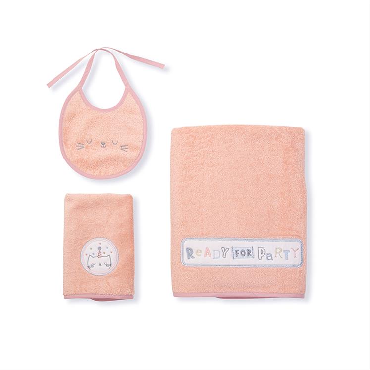 3 Pieces Bath Set - VIP - Pink
