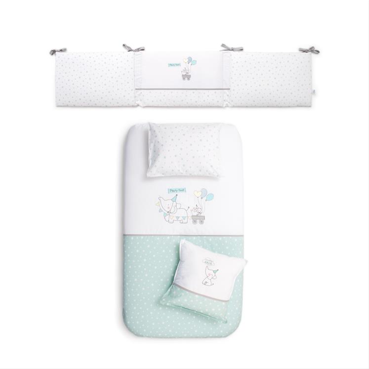 Bedding Set - Party- Mint - 60/70 cm