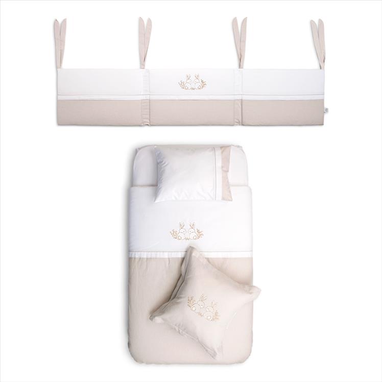Bedding Set - Bunny - Beige -  60/70 cm