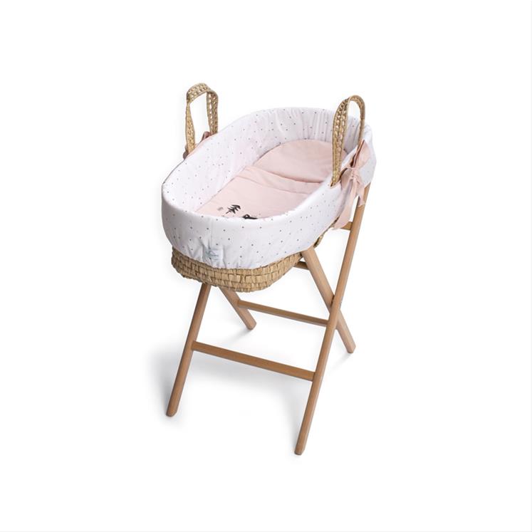 Moses Basket Set - Be Brave - Pink