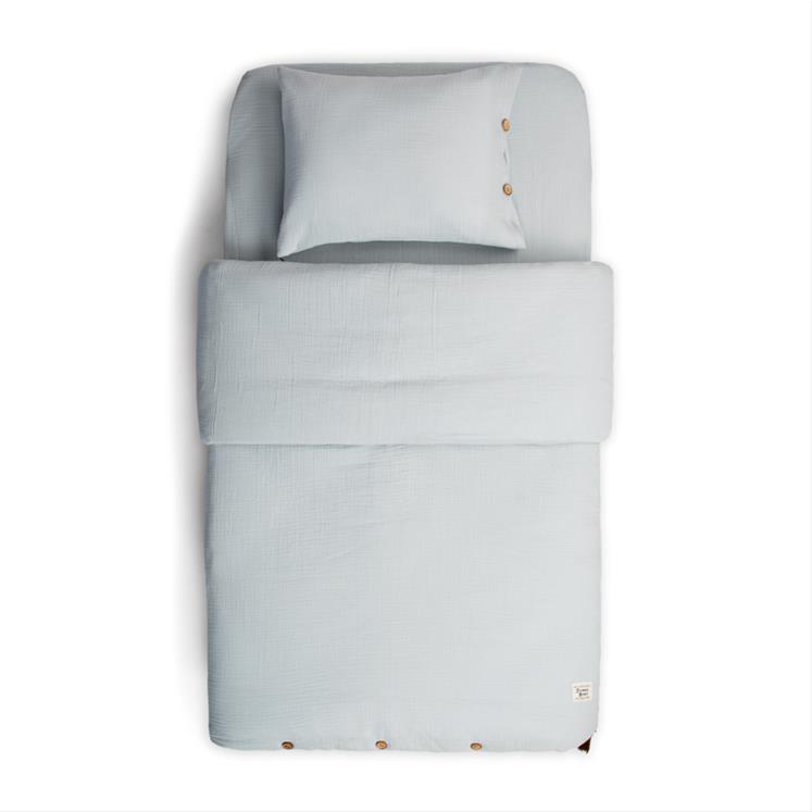 2 Pieces Muslin Duvet Set - Dove- Grey-100x150 cm