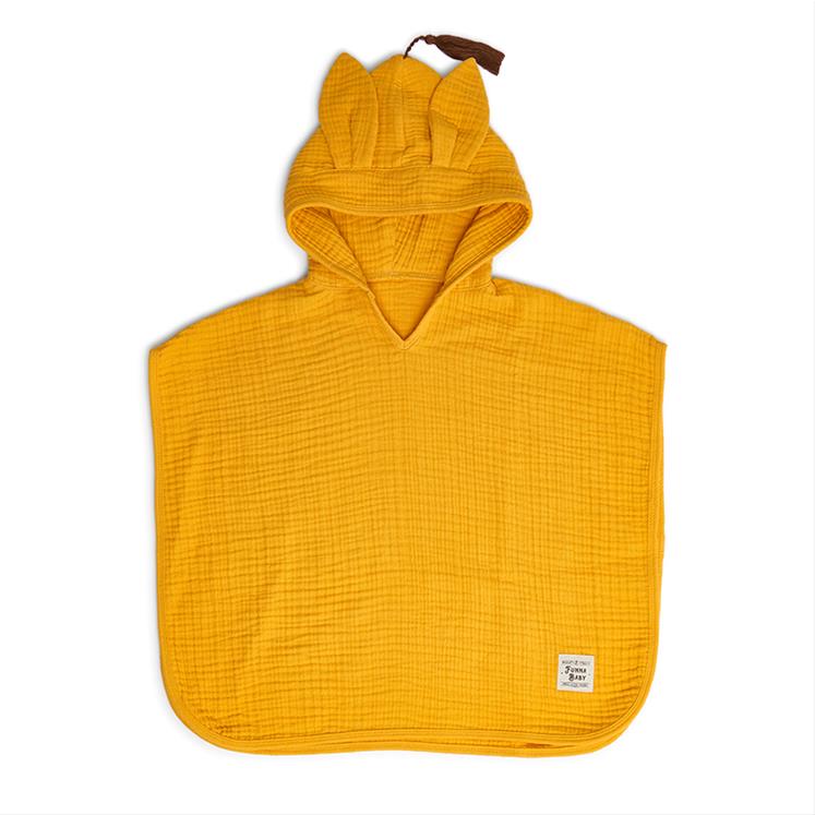 Muslin Poncho - Marigolda - Yellow -0-1 Age