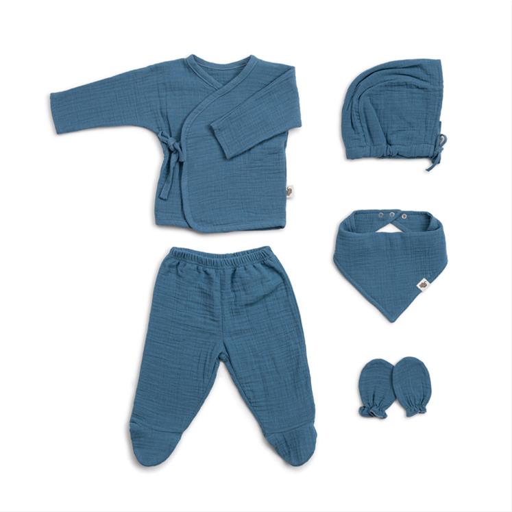 Muslin Newborn set - 5 pieces - Province - 0/3 months