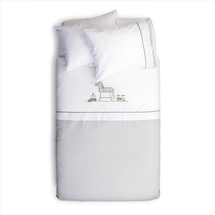 Duvet Cover Set- Toys-Grey - 100x150 cm