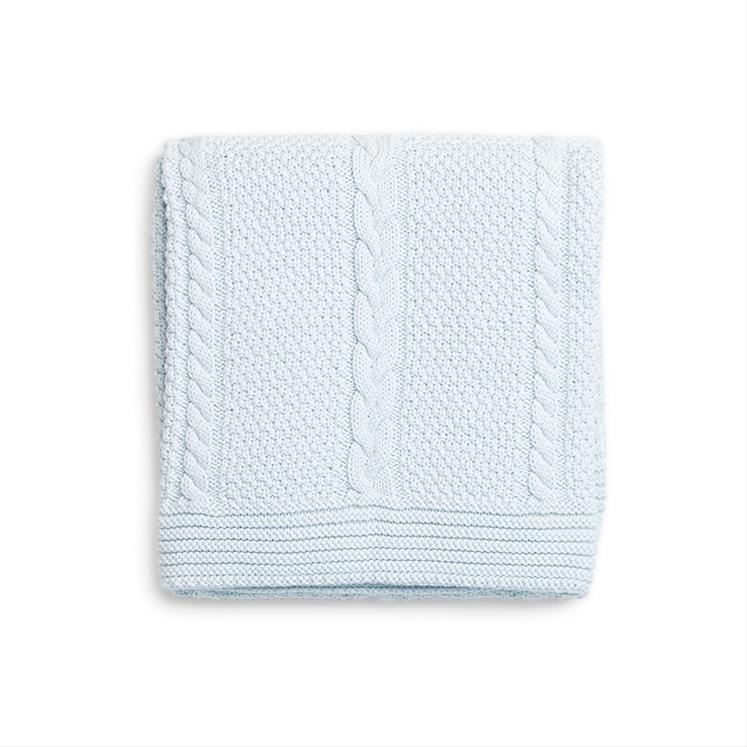 Knitted Blanket - Capelli - 75*110 - Blue