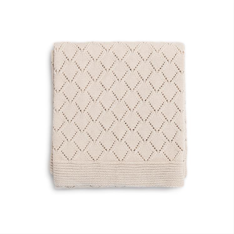Knitted Blanket - Punto - 75*110 -Beige