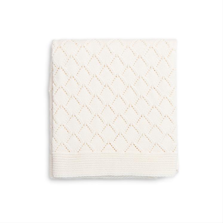 Knitted Blanket - Punto - 75*110 - Cream
