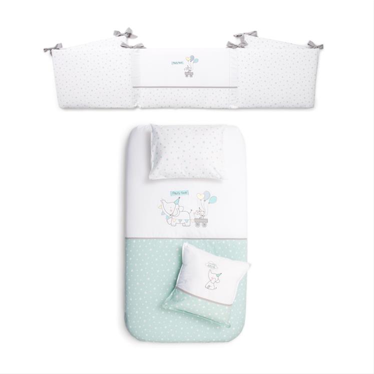 Bedding Set - Party - Green -  70/80 cm