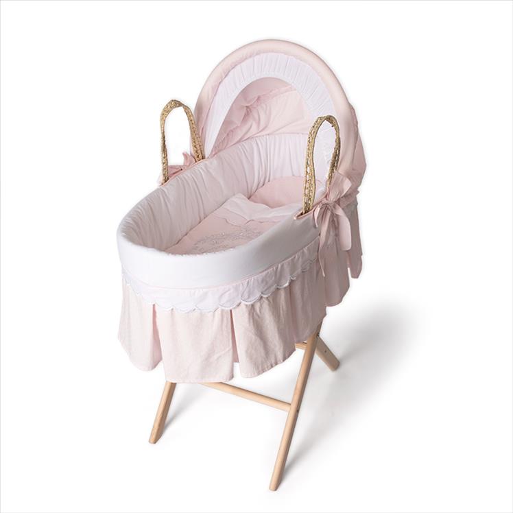 Hasır Sepet Seti - Princess - Pembe