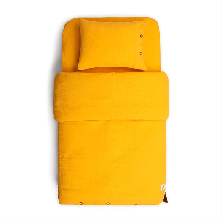 Muslin 2'li Nevresim Seti - Marigold - Hardal - 100 x 150 Cm