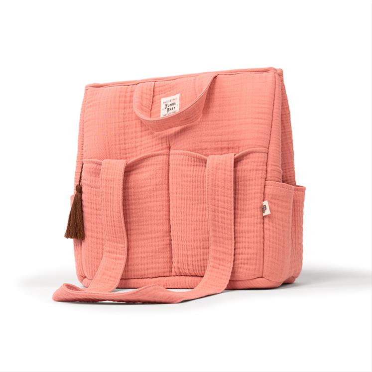 Muslin Bakım Çantası - Coral - Yavruağızı