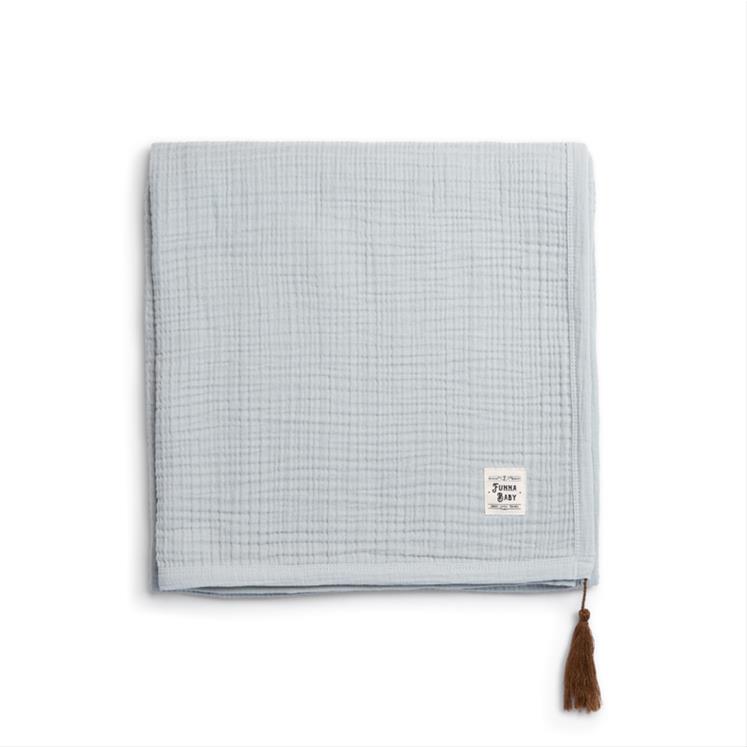 Muslin Battaniye - Dove - Gri - 120 x 120 Cm