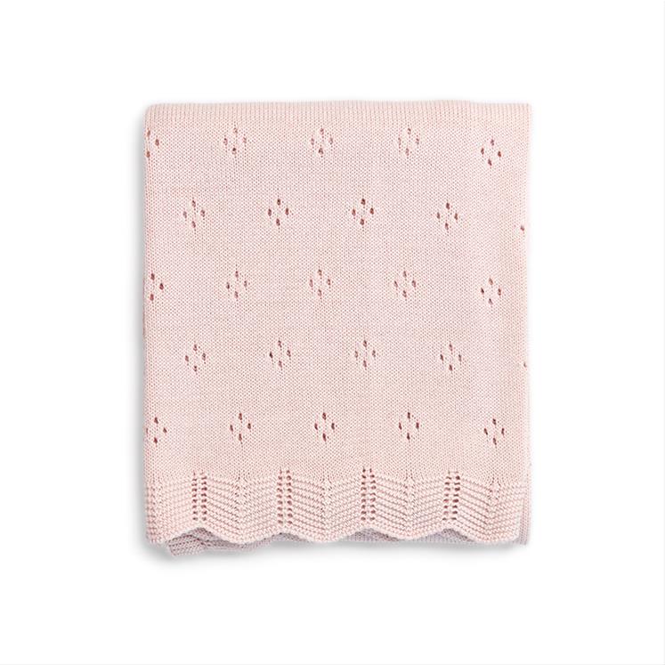 Triko Battaniye - Fiore - 75*110 - Pembe