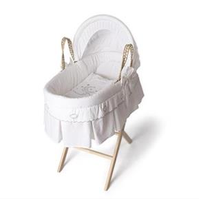 Moses Basket Set - Luna Chic -  White