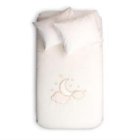 Duvet Cover Set- Luna Elegant- Ecru- 100x150 cm