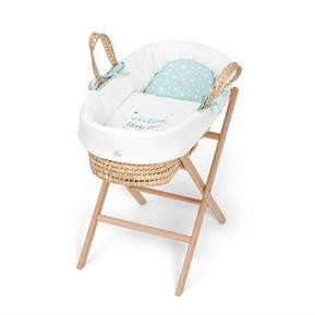 Moses Basket Set - Aqua - Green