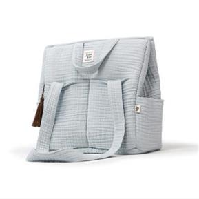 Muslin Diaper Bag - Dove - Grey