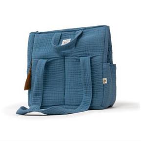 Muslin Diaper Bag - Province -Dark Blue