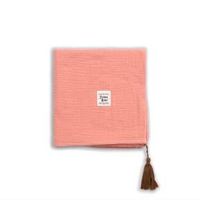 Muslin Blanket - Coral - 80 cm x 80 cm