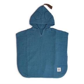 Muslin Poncho - Province -Dark Blue- 0-1 Age