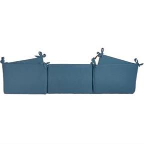 Muslin Universal Bumper - Province -  Dark Blue -70/80 cm