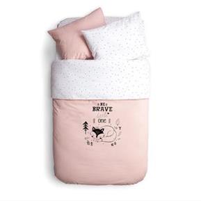 Duvet Cover Set-Be Brave - Pudra  - 100x150 cm
