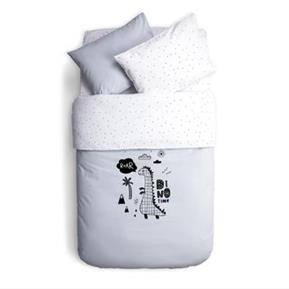 Duvet Cover Set- Dino -Blue - 100x150 cm