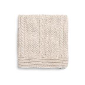 Knitted Blanket - Capelli - 75*110 -  Beige