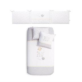 Bedding Set - Owlet - Grey -  60/70 cm