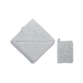 Muslin Havlu Seti - Dove - Gri - 90 x 90 Cm