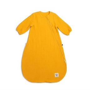 Muslin Uyku Tulumu - Kollu - Marigold - Hardal - 70 Cm