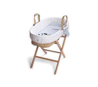 Moses Basket Set - Dino - Blue
