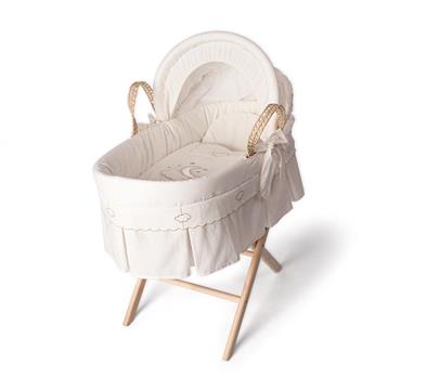 Moses Basket Set - Luna Elegant -  Ecru