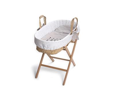 Moses Basket Set - Story - Grey
