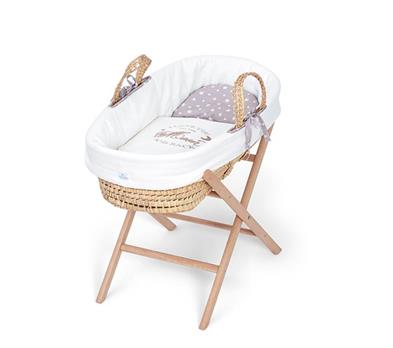 Moses Basket Set - Taupe - Brown