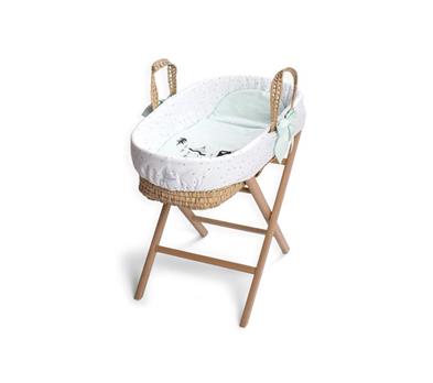 Moses Basket Set - Lets Go -  Mint