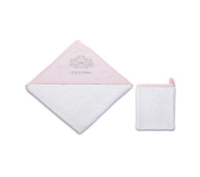 Hooded Towel / 90x90 cm - Princess- Pink- 90x90 Cm