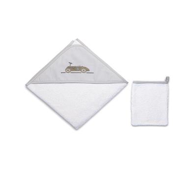 Hooded Towel / 90x90 cm - Toys - Grey- 90x90 Cm