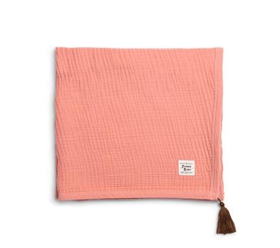 Muslin Blanket - Coral - 120 x120 cm