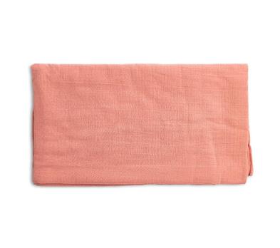 Muslin Flat Sheet - Coral - 70 x 140 cm