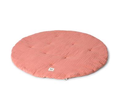 Muslin Playmat - Coral - 110 cm x 110 cm