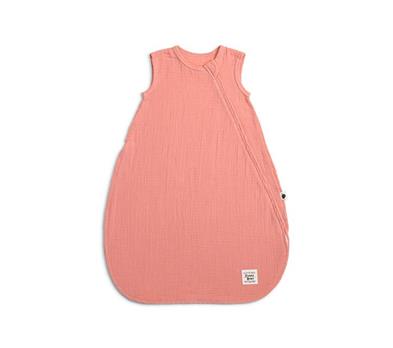 Muslin Sleeping Bag - Sleveless - Coral - 90 cm