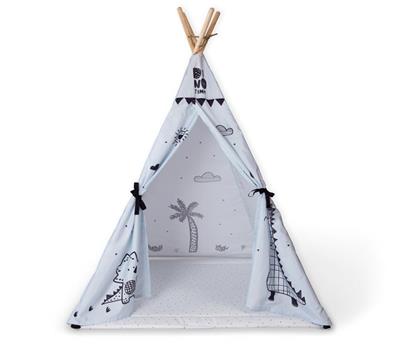 Tepee Tent - Dino - Blue