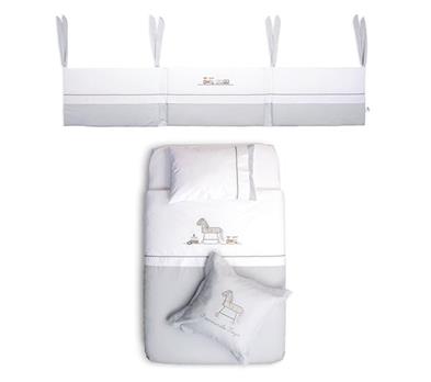 Bedding Set - Toys - Grey -  60/70 cm