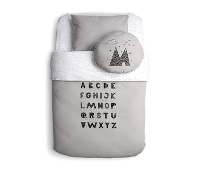 Quilt Set - Story - Grey - 100x150 cm
