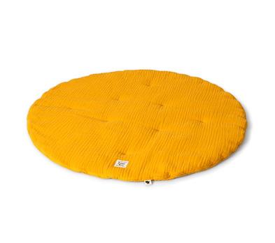 Muslin Oyun Minderi - Marigold - Hardal - 110 x 110 Cm